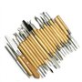 Outil de Poterie Cozyswan Outils de Sculpture Argile Burin pour Potier/Artiste de Céramique Kit 30 Pcs
