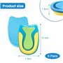Udbrud Talonnettes en Gel, 5 Paires Talonnette Epine Calcaneenne Talonnettes en Gel de Silicone Soulage Douleurs Pieds Semelle T