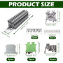 yotutun Kit de Borniers de Rail DIN, UK-2.5B Kit de bornier universel Contact Borne de Passage CâBlage Rapide Enfichable pour Le