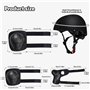 mizikuu Protection Roller Enfant, 7 en 1 Casque Vélo Enfant Kit Réglables Coudières Genouillère Protège Poignets Equipemen pour