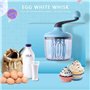 Fouet Batteur à Œufs et Séparateurs, Mélangeur à Fouet à Main en Plastique Domestique - Outil Polyvalent pour Mélanger à Œufs, M