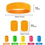 mizikuu 15 Pièces Bandeau Fluo Annee 80 Accessoire, Bandes de Transpiration Set Serre-Poignets Sport Bandeaux Sweatbands Année 8