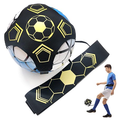 iTYOOS Ballon D'entraînement de Football pour Enfant Football Entrainement Élastique Ceinture Ajustable Solo Kicking Pratique po