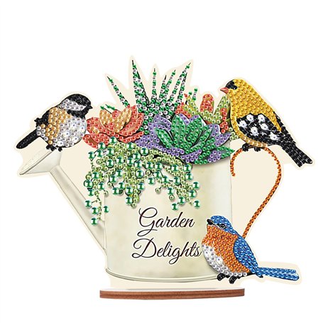 DCIDBEI 5D Diamant-Painting Objets de Décoration || Diamond Painting Fleurs et Oiseaux|| Tableau Diamant Statues Décoratives ||C