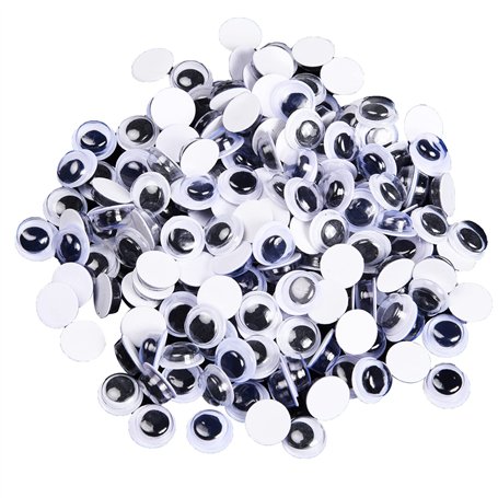 Lezevn Lot de 600 yeux mobiles ronds autocollants (0