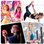 Aoreun Bandeau de Sport, 16 Pièces Ensemble de Bandeaux Bande de Cheveux Élastique Non Slip Évacuation de l'Humidité Bandeau en