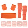 UQTUKO Bandeau Fluo Année 80, 15 Pièces Accessoire Sport Femme Homme Enfant Avec Bracelet Jambières Pour Costume Vetement Fête R
