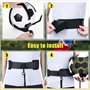Casenly Ceinture d'entraînement de Football Élastique Ajustable, Plots de Marquage pour Football Cône, Entrainement Kit avec 12 