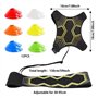 Casenly Ceinture d'entraînement de Football Élastique Ajustable, Plots de Marquage pour Football Cône, Entrainement Kit avec 12 
