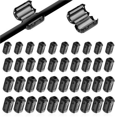 Riisoyu 40 Pièces Ferrite Antiparasite