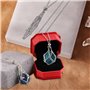 Aoreun Collier support de pierres en cristal,Lot de 3 métal pendentif cristal cage de collier,Collier réglable cage de cristal c