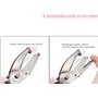 PIQIUQIU Lot de 3 perforateurs à main en métal avec poignée souple - Perforatrice de papier perforé pour l'école de bricolage - 