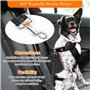 DATEFUN Ceinture Chien Voiture - 2 Pièces Ceinture Securite Chien Voiture avec Absorption des Chocs et Sac de Rangement - Réglab