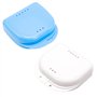 Lot de 2 boîtes pour appareils dentaires - Boîte de rangement pour prothèses dentaires - Pour prothèses dentaires - Pour soins d