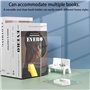 katmerio 4 Pcs Serres Livres, Serre-Livres en Acrylique Transparent, Bureau, Salon et Salle D'étude, École, Librairie et Bibliot