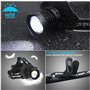 Lampe frontale LED rechargeable par USB, lampe frontale XHP70 super lumineuse 90 000 haute lumen avec 5 modes, piles incluses, z