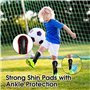 Protège-Tibias de Football pour Enfant avec Protection Cheville