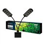 SENZEAL X7 Gemini LED Lumière Deux Têtes D'Aquarium 220V 15W 1600LM X7 Pour Réservoir de Poissons de 8 à 15 Pouces