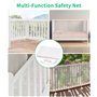 Filet de Sécurité pour Enfants, Bébés Filet de Protection pour Escalier, Balcon et Clôture, Barrière de Sécurité pour Enfants Ro