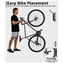 Support Vélo Mural Pivotant Zaxiva pour VTT & Vélo de Route, Porte Vélo Mural Gain de Place pour Garage & Maison, Support Mural