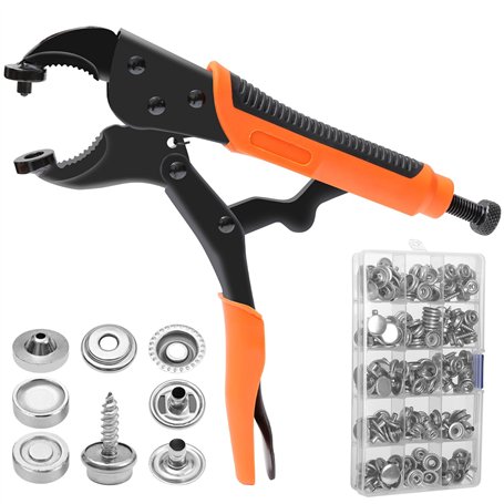 Zaxiva Pince Bouton Pression Metal