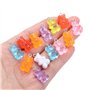 45 Pcs Charms Ours Gommeux Pendentif Résine 9 Couleurs pour Bijoux à Bricoler