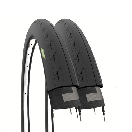 ECOVELO 2 Copertoncini 700x25c 2 pneus 700 x 25 C Adulte Unisexe