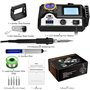 Preciva Station de Souder Professionnel, 60W Fer à Souder Kit Numérique Temperature Constante, 90~480℃ Réglable avec Fonction de