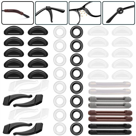 26 Paires de Retenues de Lunettes en Silicone