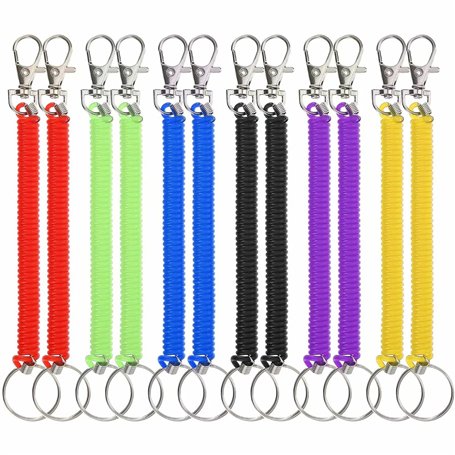 Porte-clés en Spirale Porte-Clés à Ressorts à Spirale