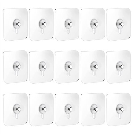 VEGCOO 15 Pcs Attaches Murales sans Percer