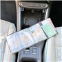 kinoco Pochette Carte Grise Transparente (Lot de 1) - Étui Rigide Anti-Déchirure pour Assurance Auto/Documents Voiture - Conform