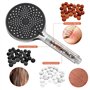 Tekenewbse 9 Paquet Boules Douche, Remplacement pour Filtre Anti Calcaire Douchette, Billes Ions Filtres Pommeau, Les Pierres Fi