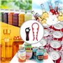 Fousenuk 2 pièces Ouvre Bocal Manuel, Multifonctionnel 5 en 1 Ouvre Bouteille, 4 en 1 Décapsuleur, Ouvre Bocaux pour Les Personn