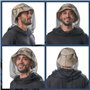 Anti Tête de Moustique Net,4 PCS Filet de Tête Anti-moustiques Moustiquaire Visage Filet de Chapeau de Pêche pour Apiculteur Ran