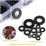 cersaty® 700 Pcs Nylon Plat Rondelle, M2 M2.5 M3 M4 M5 M6 M8 M10 M12 Joint Torique pour les Appareils Ménagers et Commerciaux, V