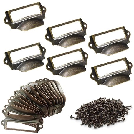 Cersaty® 25Pcs Porte Etiquette Metal