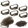 Cersaty® 25Pcs Porte Etiquette Metal