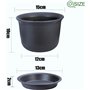 KAHEIGN 10 Pièces Pots De Fleurs en Plastique, 15cm Épaissir Pots De Fleurs Conteneur De Plantes Pot De Jardinage D'intérieur av