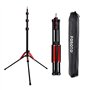 FOSOTO Trépied de lumière pliable,Hauteur maximale : 192 cm,Support compact et léger en aluminium avec vis filetée 1/4",Trépied 
