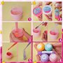 JUYRLE Kit de fabrication de gloss à lèvres hydratant pour fille - Kit de fabrication de bricolage - Maquillage cosmétique simpl