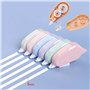 qijiefenCC 6 Pcs Ruban Correcteur Blanc,Ruban correcteur en forme de souris,Mini Roller de Correction avec Capuchon Protecteur,F