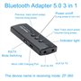 EasyULT 3-en-1 Transmetteur Bluetooth 5.0 Récepteur et Émetteur, Adaptateur Audio sans Fil 3.5mm pour Voiture/TV/PC/Système Audi