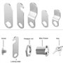 zoerbufan 16mm Serrure de Sécurité de Came D'armoire pour Boîte Aux Lettres/à Outils, Casier, Classeur avec 5 Plaques de Serrure