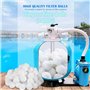 Balles filtrantes pour piscine - Pour systèmes de filtration à sable - 1400 g - Peut remplacer 50 kg de sable filtrant - Convien