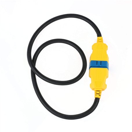 OURANTOOLS Câble d'Extension OBD-2 Rallonge OBD-II – 16Broches 1m Mâle à Femelle Voiture Adaptateur Cordon Diagnostique Connecte