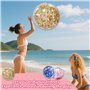 LUMOOM Lot de 3 ballons gonflables à paillettes - 30 cm - Pour la plage, la plongée, la piscine, les fêtes, les enfants