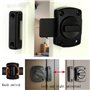 Verrou de porte de salle de bain Verrou de fenêtre de cabinet pivotant Verrou de sécurité à loquet Verrou de salle de bain en al