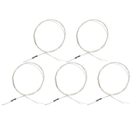 HALJIA 5 pcs 100 K Ohm NTC Thermistances/Temp Sensor Compatible avec RepRap Prusa i3 Anet imprimante 3d kit pièces de rechange