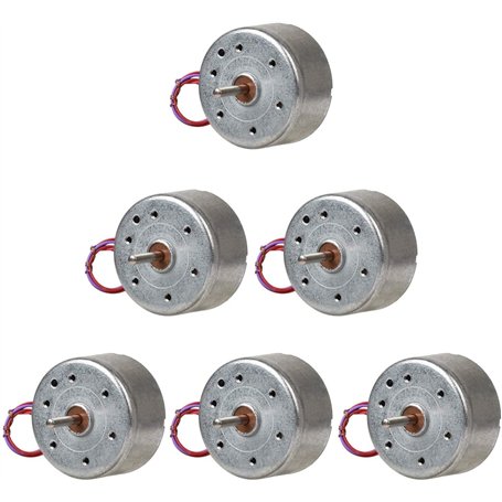 ICQUANZX Lot de 6 mini moteurs électriques CC 3 V 1730 tr/min pour jouets DIY